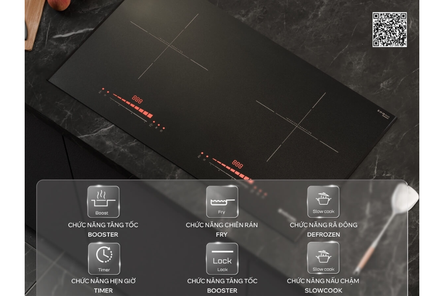 Bếp từ Kocher X-NANO 7 chống xước công nghệ Pháp độc quyền