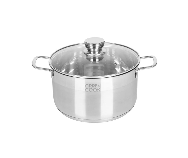 Bộ nồi Green Cook GCS232-T1 inox 5 đáy nắp kính
