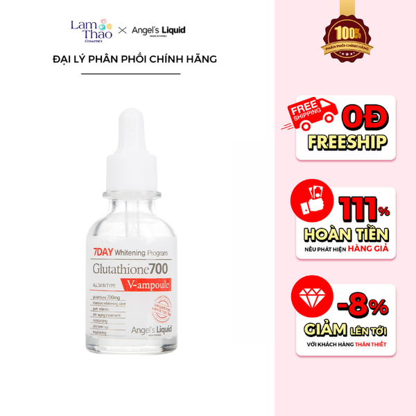 Serum Angel's Liquid 7 Day Whitening Program Glutathione 700-V-Ampoule – Lam Thảo Cosmetics