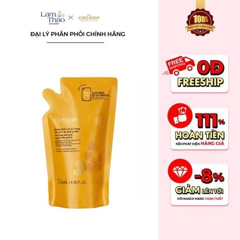 Tẩy Tế Bào Chết Toàn Thân Đường Thốt Nốt An Giang Cocoon An Giang Palmyra Palm Sugar Body Polish (Mẫu Mới)