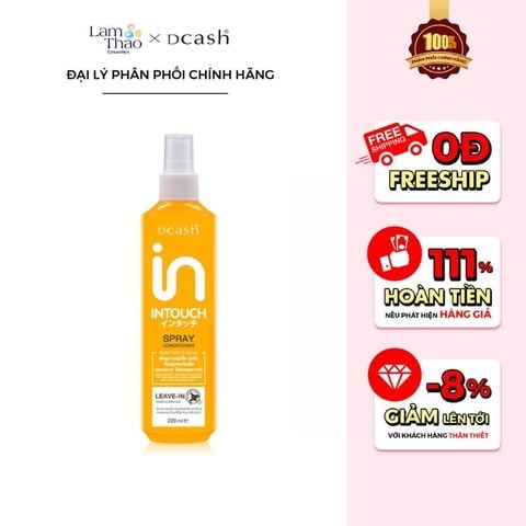 Xịt Dưỡng Tóc Dcash Intouch Butter Milk And Honey Spray Conditioner