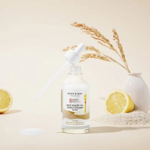 Tinh Chất Mary&May Rice Niacin 10% Triple Vitamin Serum