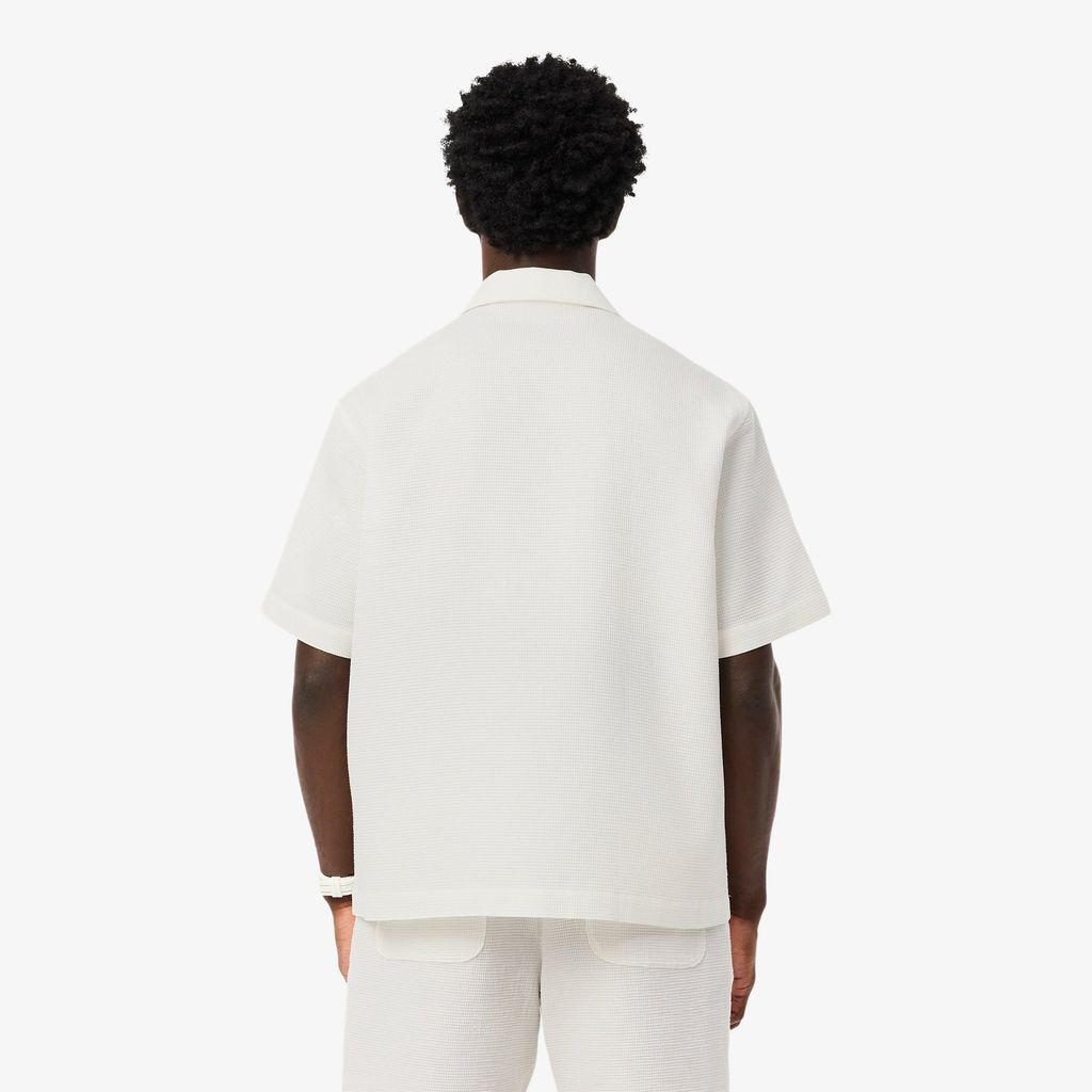 Áo Sơ Mi Lacoste Nam Dáng Rộng Họa Tiết Waffle