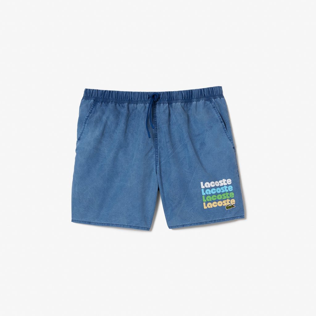 Quần Bơi Lacoste Nam Dài Vừa Phải Hiệu Ứng Wash