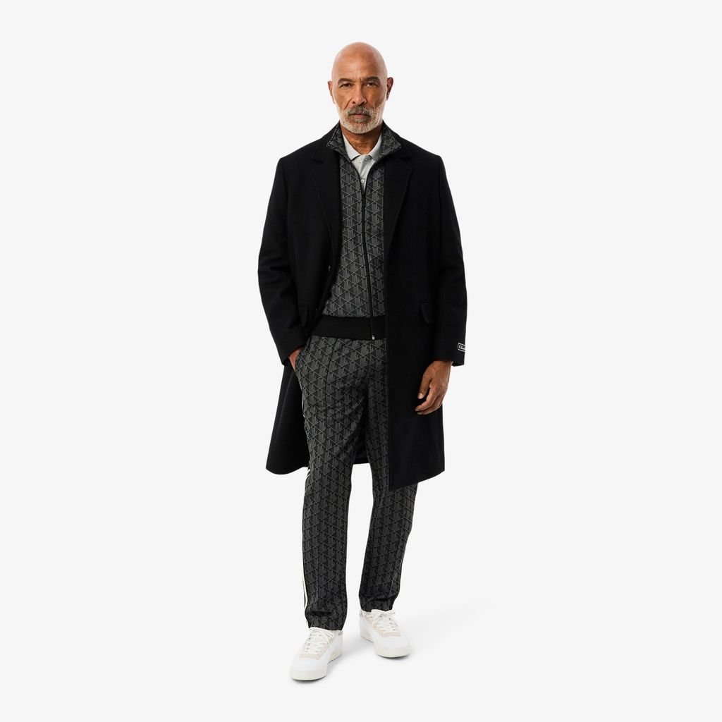 Áo Nỉ Lacoste Nam Paris Có Khóa Kéo Chất Liệu Jacquard