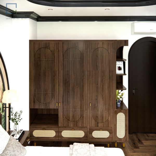 Tủ quần áo gỗ, tủ gỗ đựng đồ nhiều ngăn K005 Heaven's Gate | Molago Tủ quần áo gỗ, tủ gỗ đựng đồ nhiều ngăn K005 Heaven's Gate | Molago