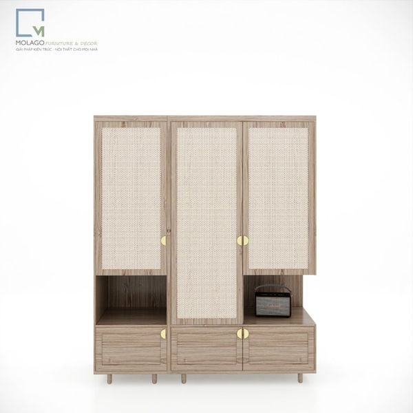 Bộ tủ quần áo gỗ, tủ decor phòng ngủ CB030 Sakura | Molago Bộ tủ quần áo gỗ, tủ decor phòng ngủ CB030 Sakura | Molago