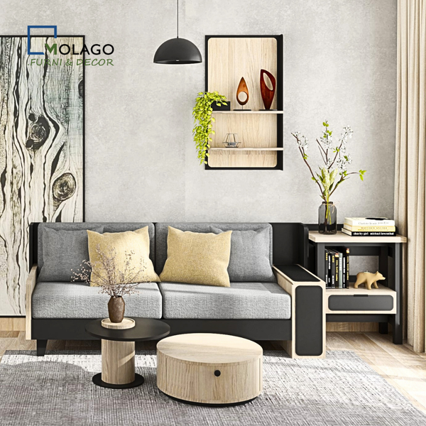 Bộ Sofa Phòng Khách Kết Hợp Bàn Trà Và Kệ Trang Trí BST TUBE NEW | Molago Bộ Sofa Phòng Khách Kết Hợp Bàn Trà Và Kệ Trang Trí BST TUBE NEW | Molago