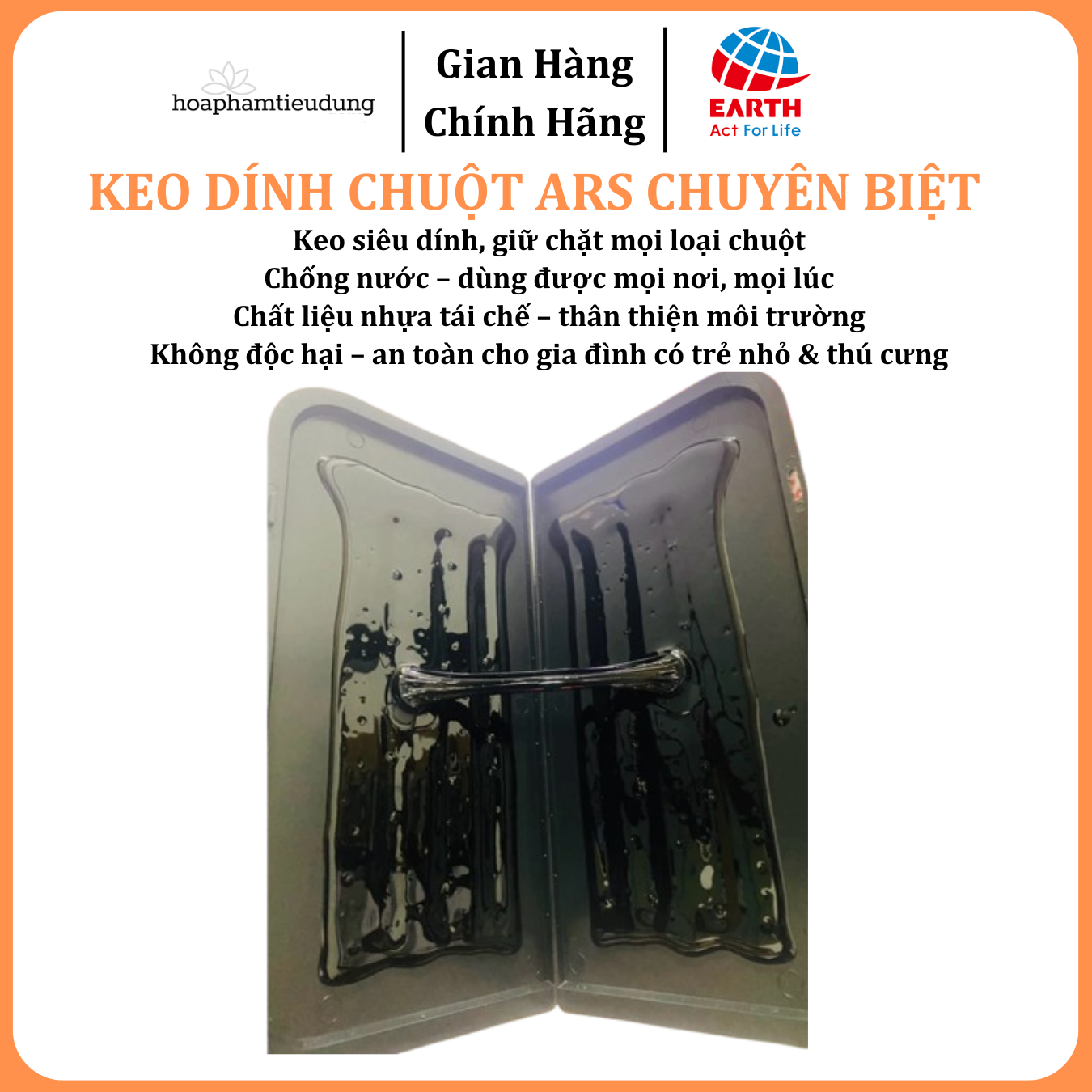 Keo dán chuột Ars Rat Glue không độc, không mùi, an toàn và hiệu quả