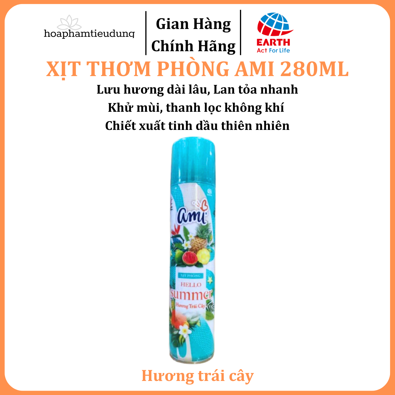 Xịt thơm phòng Ami 280g