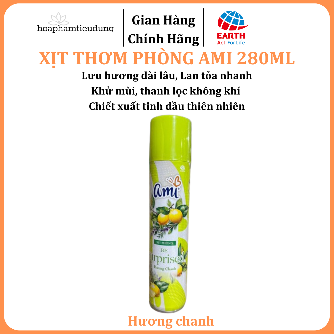 Xịt thơm phòng Ami 280g