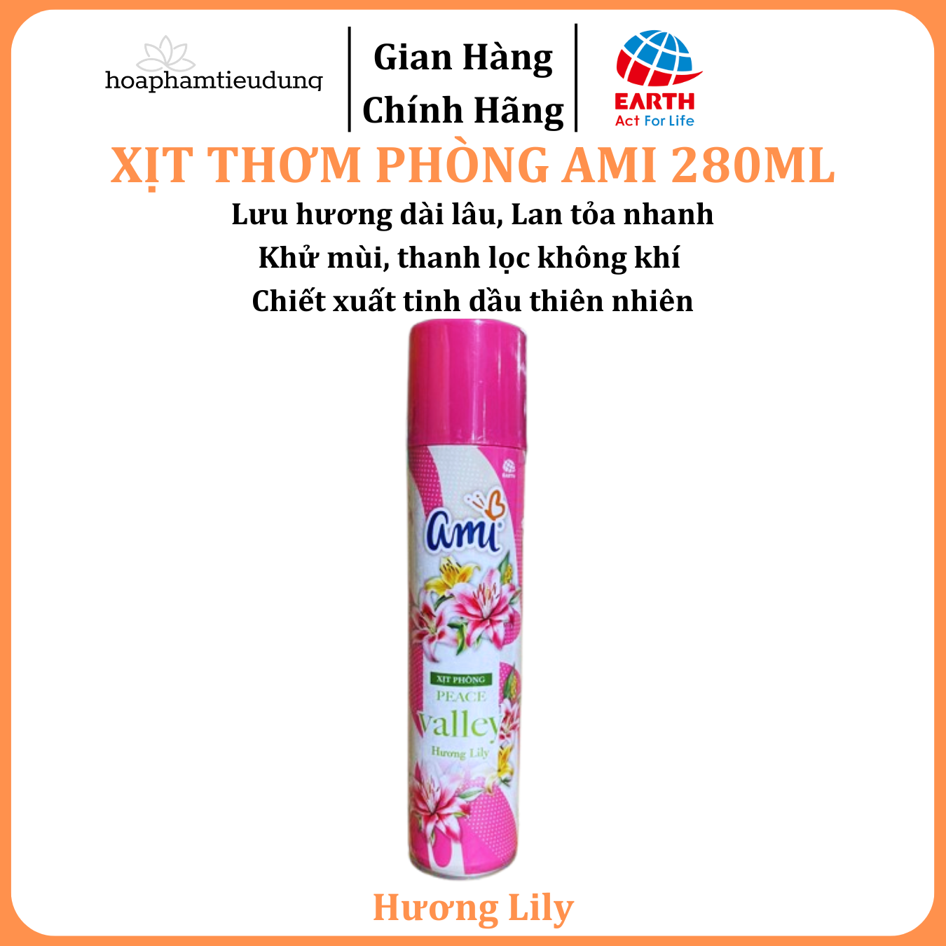 Xịt thơm phòng Ami 280g
