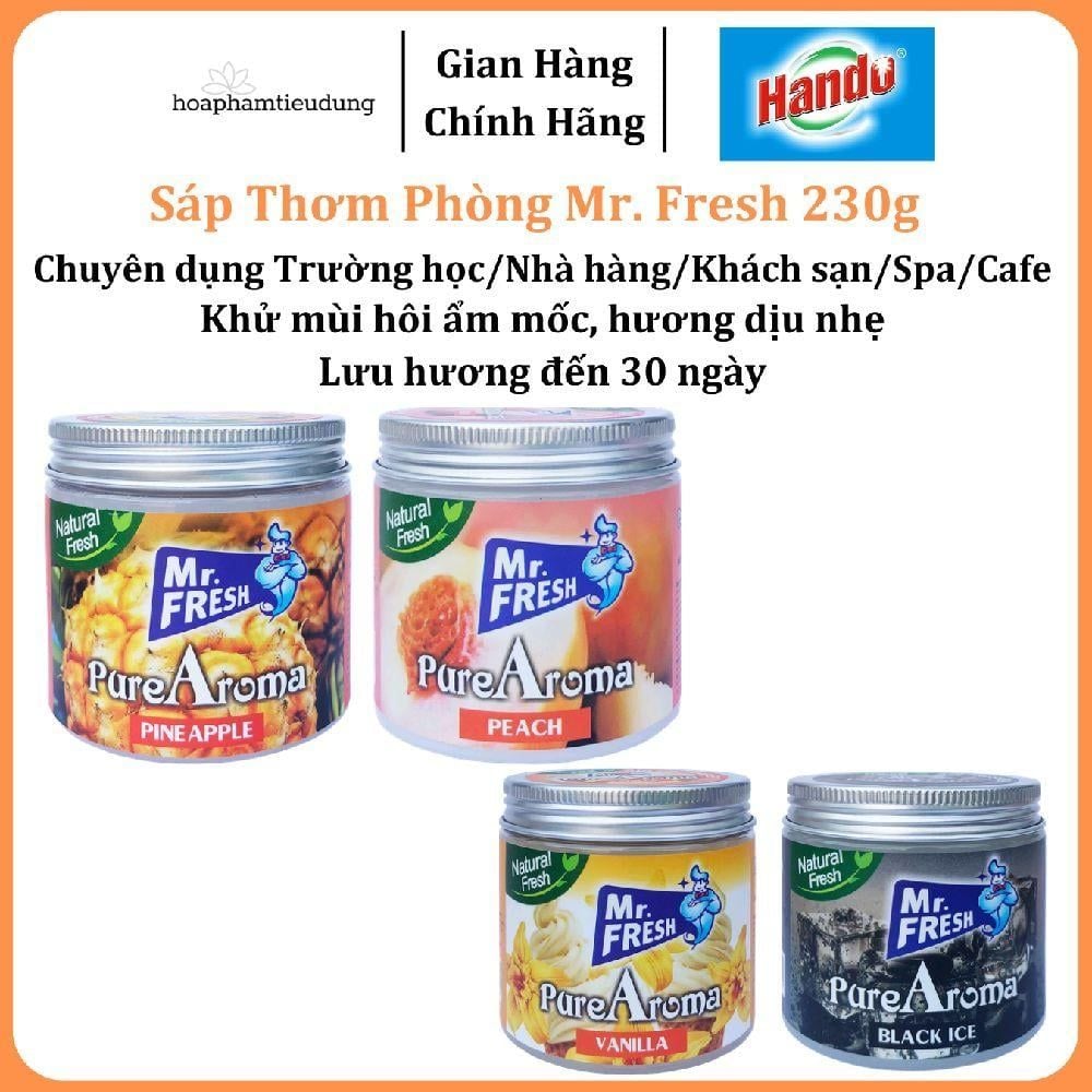 Sáp thơm phòng khử mùi Pure Aroma Mr. Fresh 230g