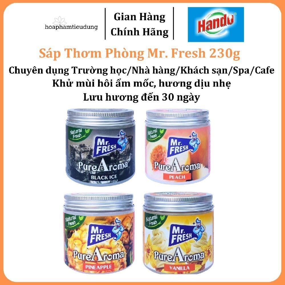 Sáp thơm phòng khử mùi Pure Aroma Mr. Fresh 230g
