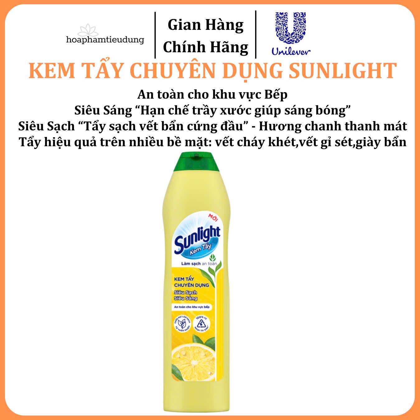 Kem tẩy đa năng Sunlight 690g