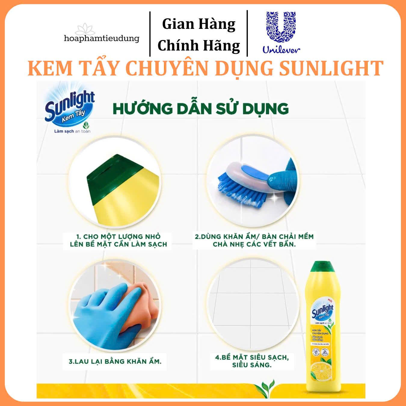 Kem tẩy đa năng Sunlight 690g