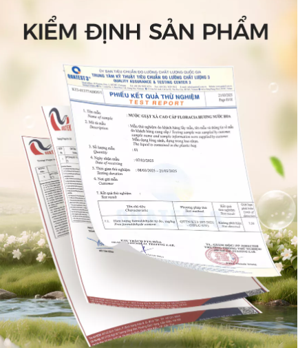 Nước Giặt Xả Cao Cấp Floracia Lưu Hương Lâu, Làm Sạch Sâu 2.2L