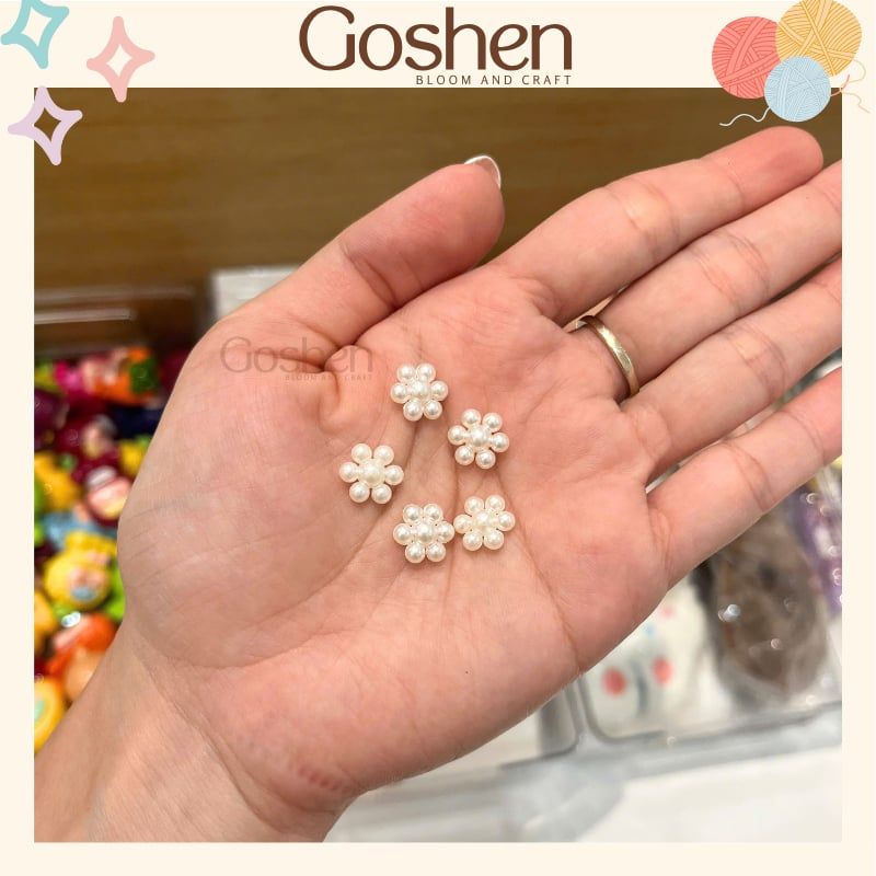 Charm Nhựa Ngọc Trang Trí Handmade Nhiều Hình Trái Tim, Bông Tuyết, Ngôi Sao