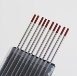 Kim hàn Tig hàn inox 1.6-2.0-2.4-3.2*150/175mm, kim hàn tig sắt, inox đầu đỏ - Vỉ 10 que - Kim hàn HDB