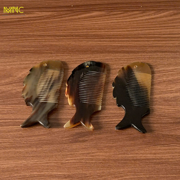 Lược Sừng Chuôi Khía Dạng Vảy Cá (Chải Tóc Mượt)