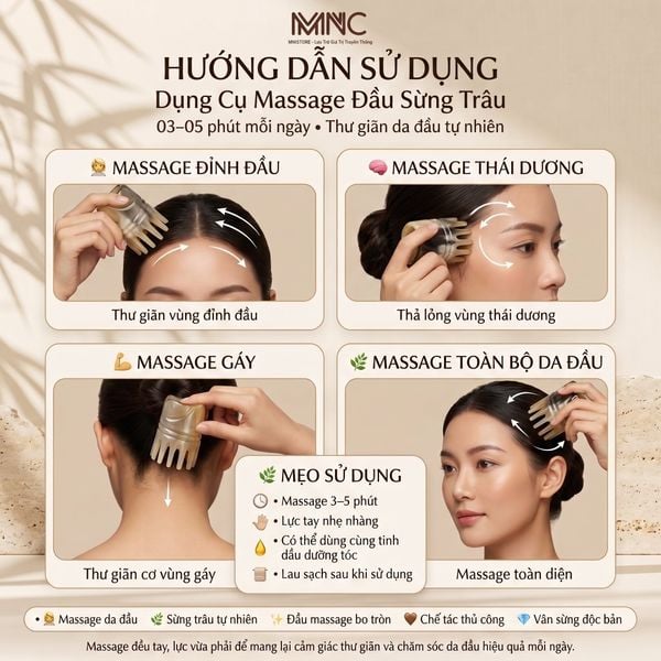 Hướng dẫn massage đầu đúng cách tại nhà
