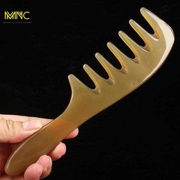 Lược Sừng Răng Thưa Chuôi Trơn