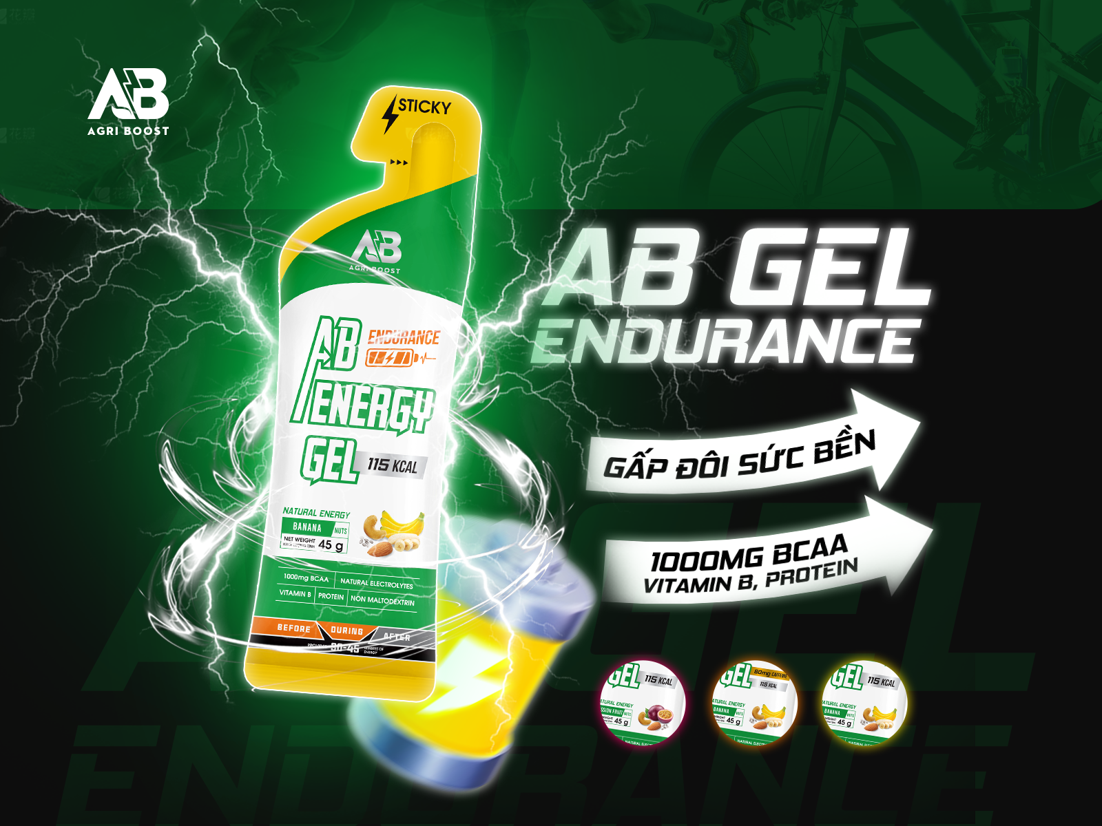 Gel Năng Lượng AB Endurance Gói 45g
