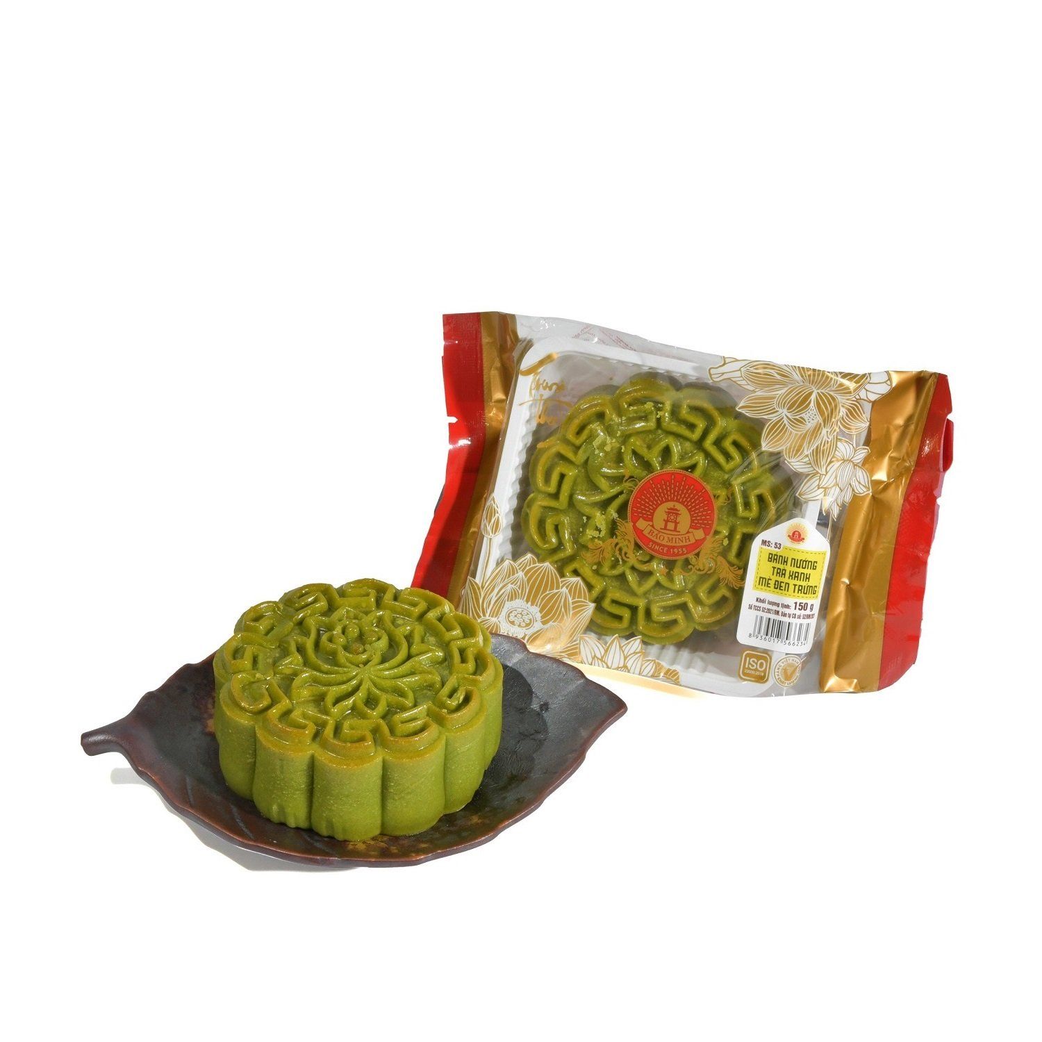 Bánh nướng trà xanh mè đen trứng 150g