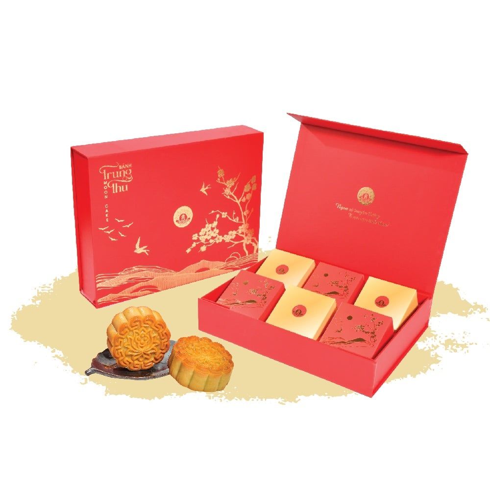 Hộp Hà thành(Hộp 6 bánh cao cấp: 600g & 610g)