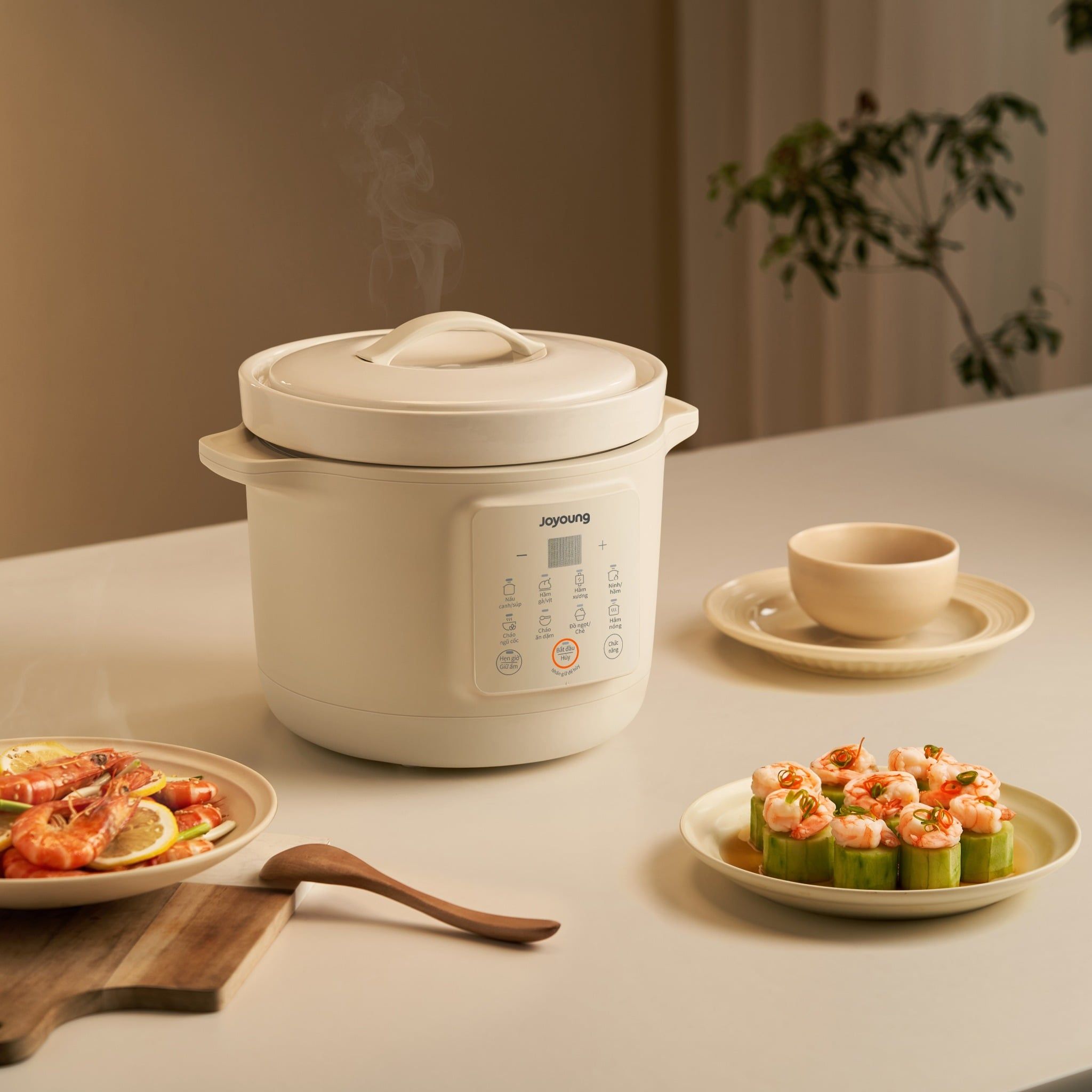 Nồi dưỡng sinh luộc không cần nước Joyoung JTM-196 giữ trọn vị ngon ngọt tự nhiên của thực phẩm