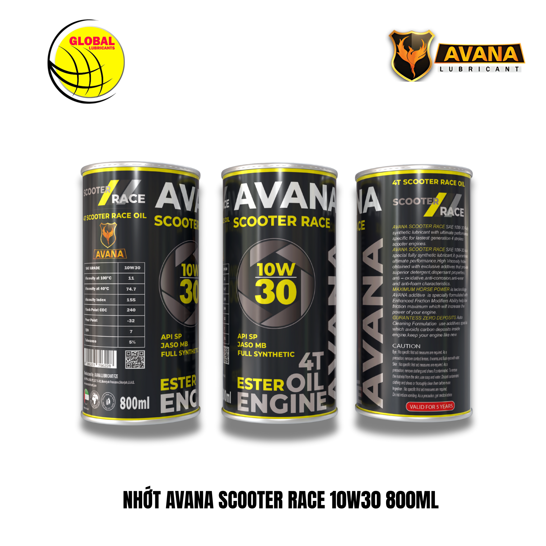 NHỚT AVANA SCOOTER RACE 10W30 800ML