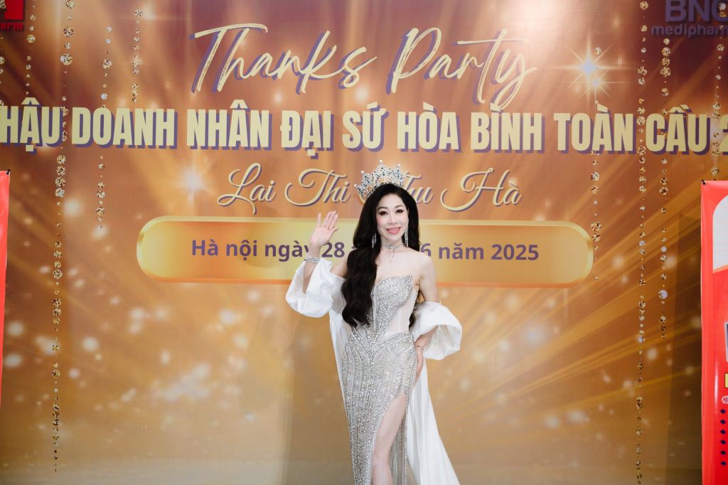 HOA HẬU DOANH NHÂN ĐẠI SỨ HÒA BÌNH TOÀN CẦU 2025 - LẠI THỊ THU HÀ