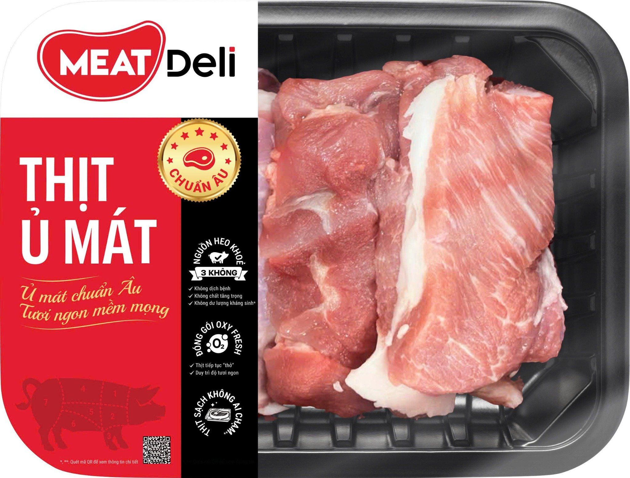 Thịt heo tảng cho món nướng 520gr