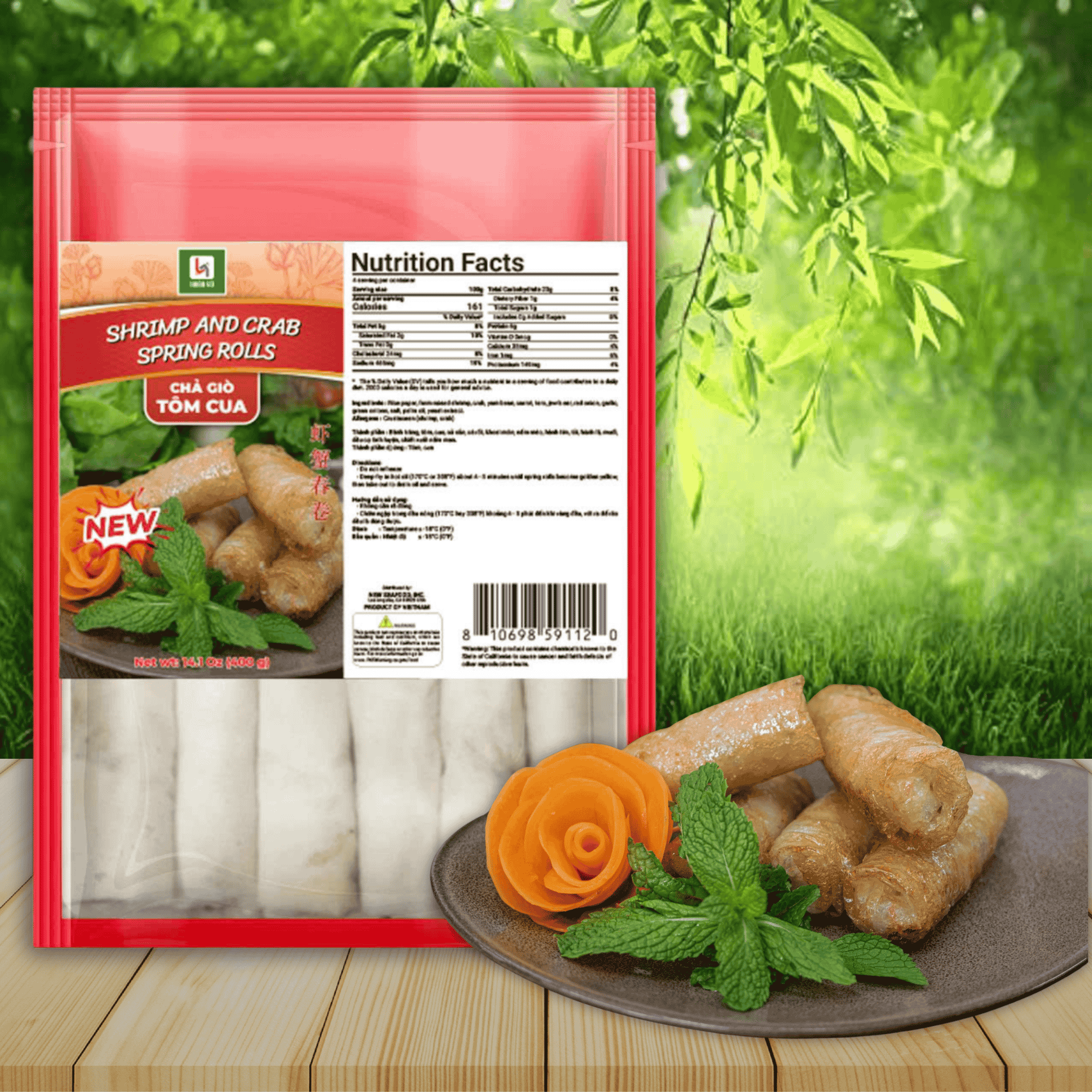 Chả Giò Tôm Cua | Gói 400g