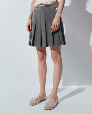 URBAN REVIVO - Chân váy xếp li mini Pleated