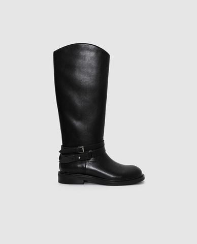 URBAN REVIVO - Giày boots nữ cổ cao quai khóa