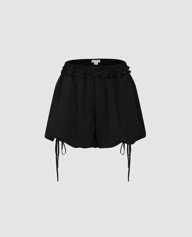 URBAN REVIVO - Quần short ngắn nữ dáng phồng dây rút