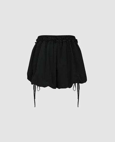 URBAN REVIVO - Quần short ngắn nữ dáng phồng dây rút