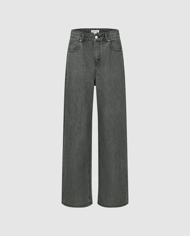 URBAN REVIVO - Quần jeans nữ ống rộng trẻ trung