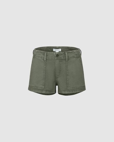 URBAN REVIVO - Quần short jeans nữ túi hộp