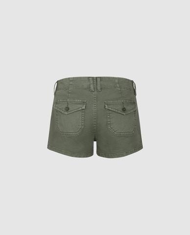 URBAN REVIVO - Quần short jeans nữ túi hộp