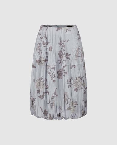 URBAN REVIVO - Chân váy xếp li midi dáng xòe Floral