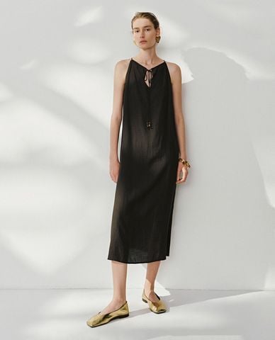 URBAN REVIVO - Đầm sát nách midi phom suông