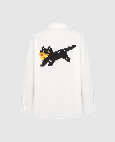 URBAN REVIVO - Áo sơ mi nam tay dài in hình pixel