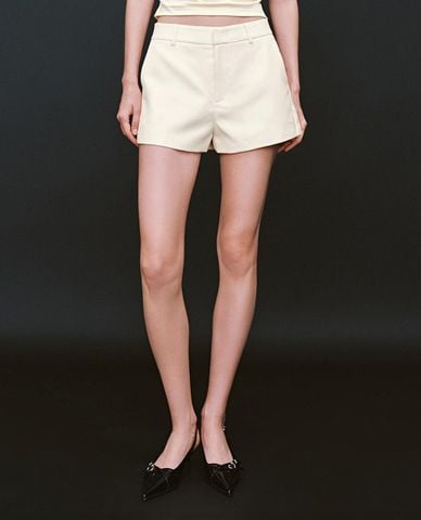 URBAN REVIVO - Quần short ngắn nữ lưng cao
