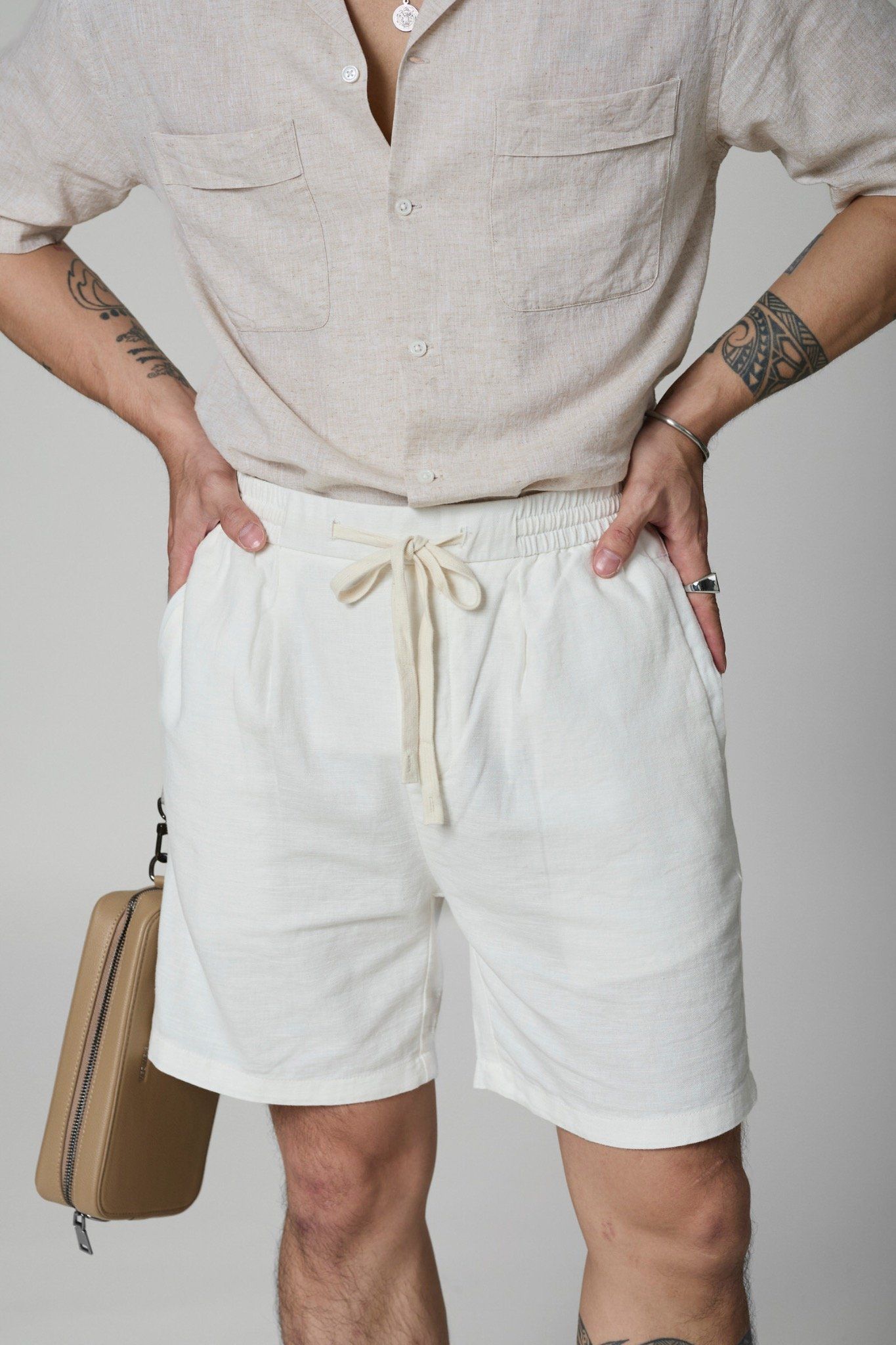 Quần linen ngắn