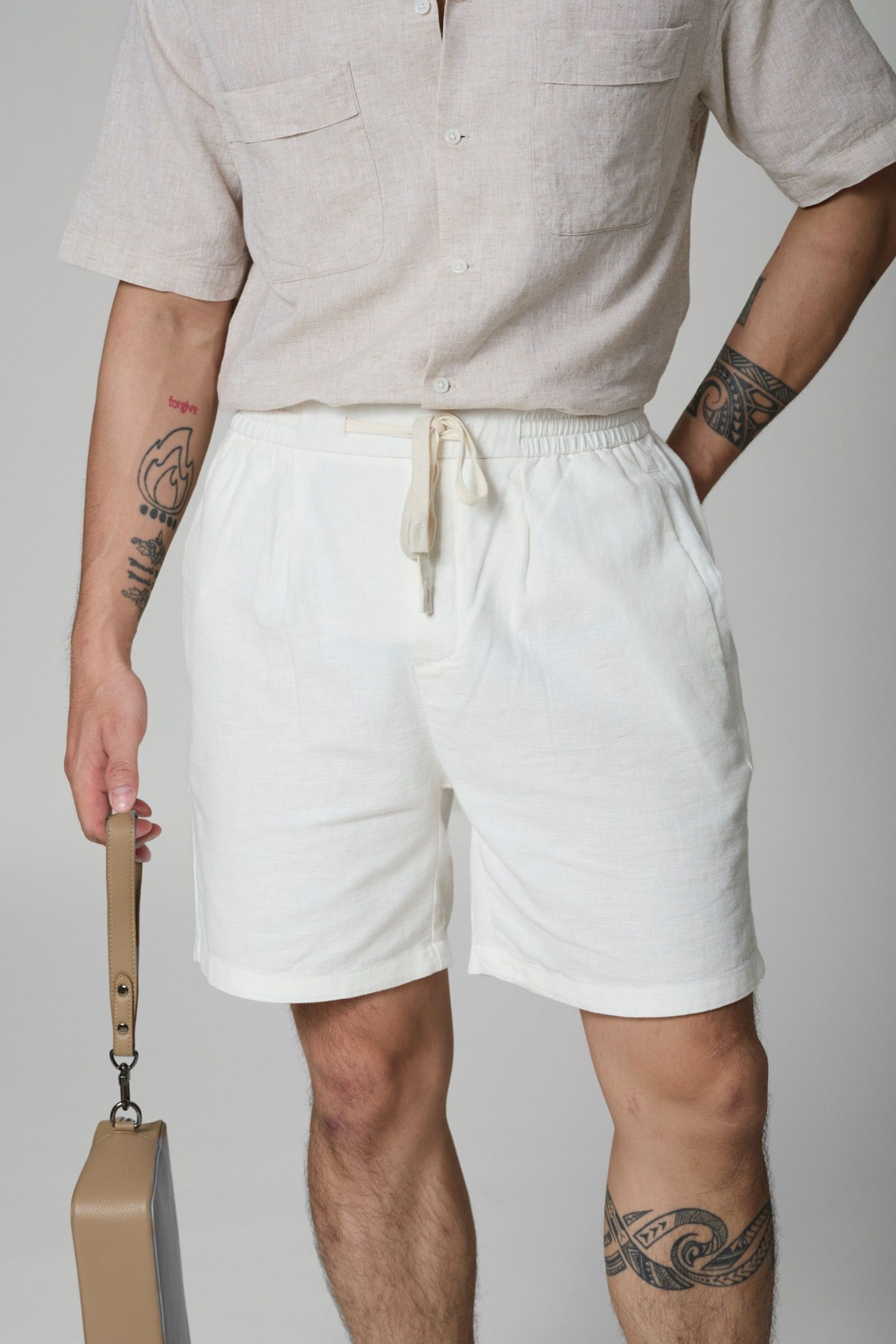 Quần linen ngắn