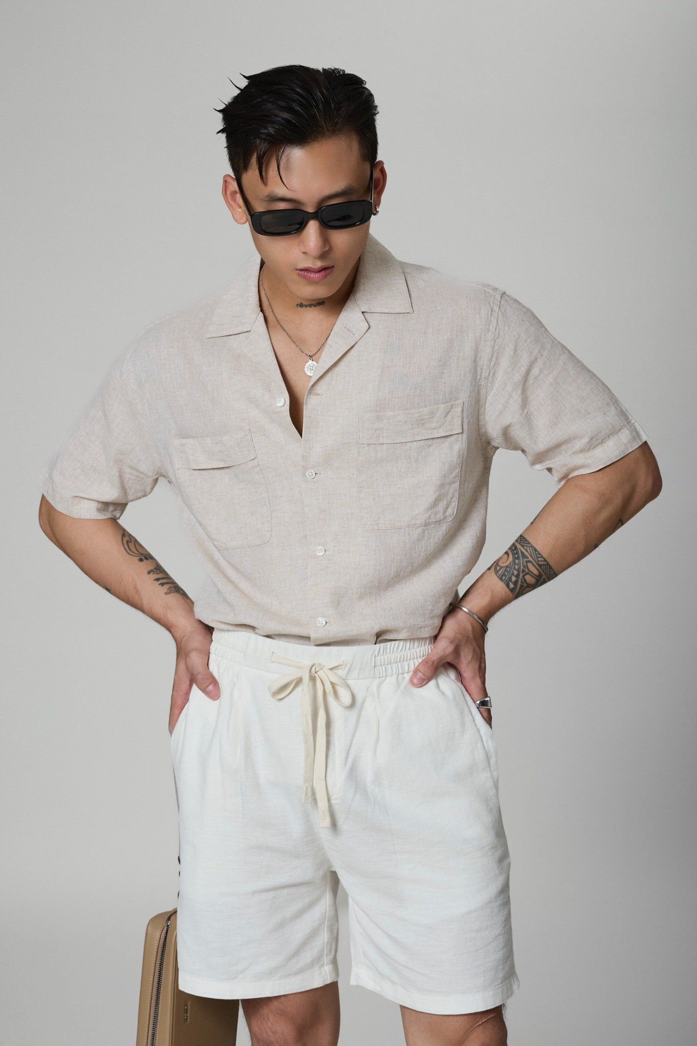 Quần linen ngắn