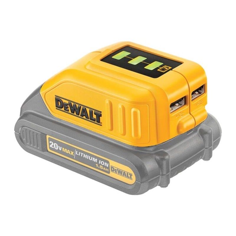 Đế Chuyển Nguồn 12V - 20V Qua USB 2 Cổng Dewalt DCB090-KR