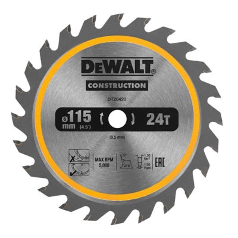 Lưỡi Cưa Gỗ 115mm 24T Dewalt DT20420-QZ